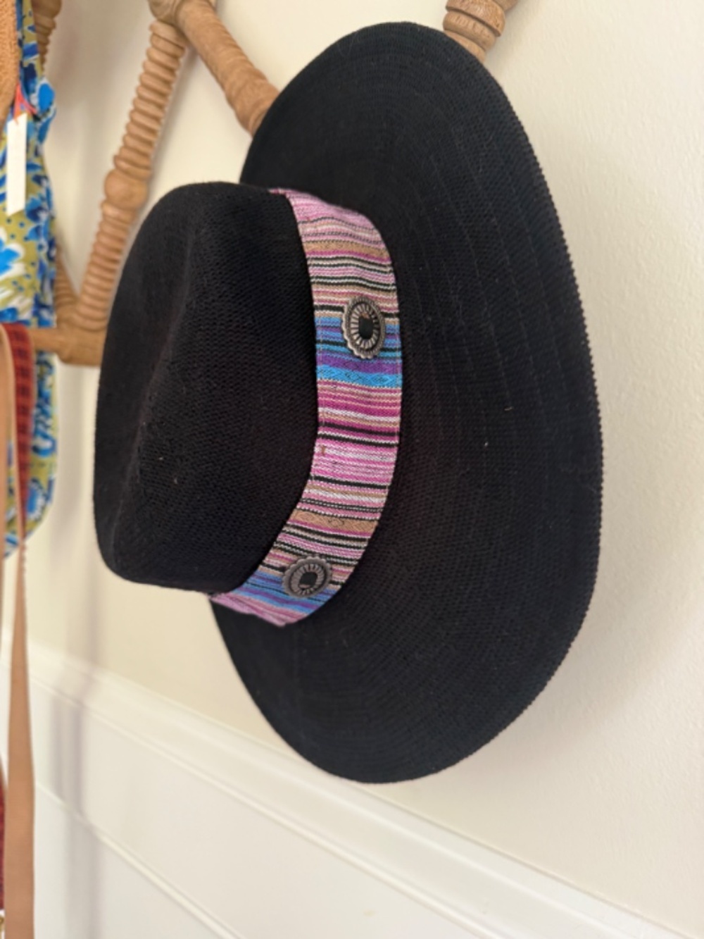 NWT Anthropologie Wyeth Western Trimmed Boater Hat - Picture 3 of 5